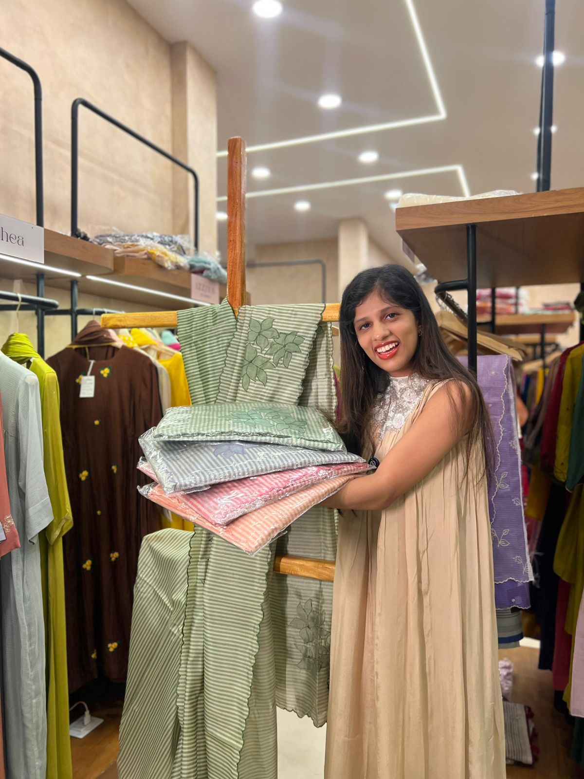 Elegant Semi Tussar Applique Saree Collection